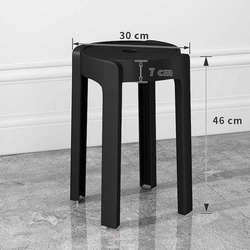 Thickened plastic stoolfor home stackable dining table bench long sitting comfortable chair windmill stool plastic round stool