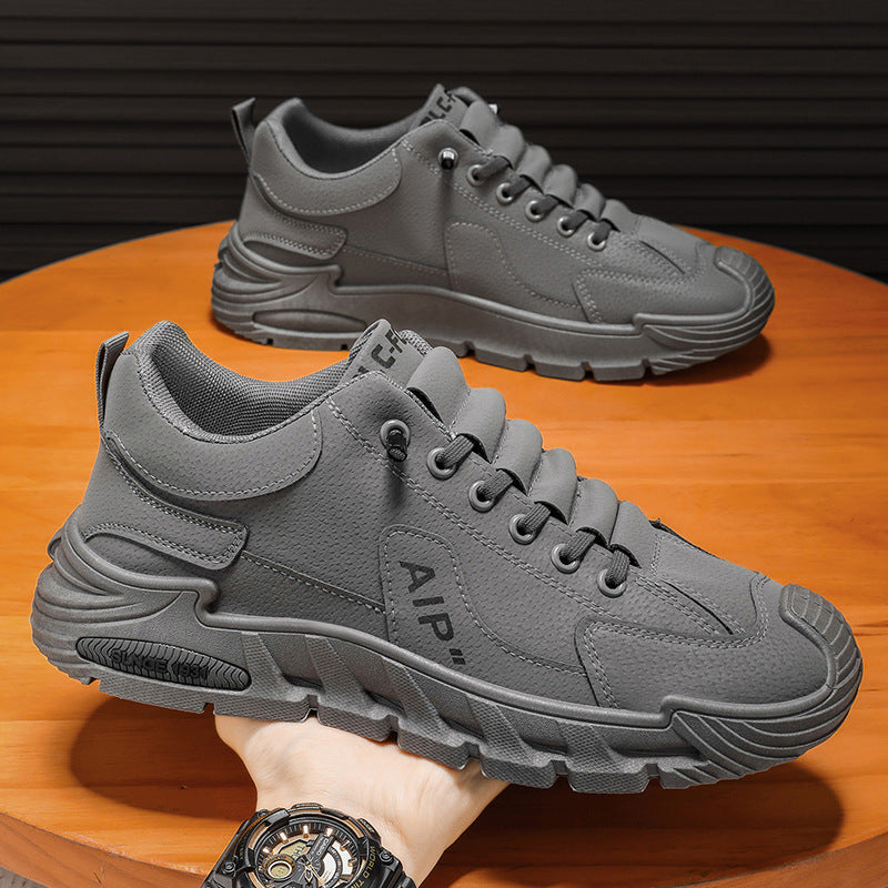 Men's safety shoes - spring work boots: waterproof, slip-resistant, wear-resistant, slip-on sneakers for construction, sports, casual wear, and work