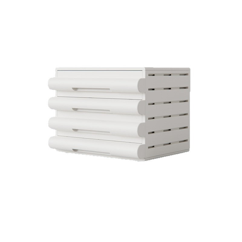 Drawer type multi-layer document storage with wheel removable desktop stationery storage box multifunctional office rack