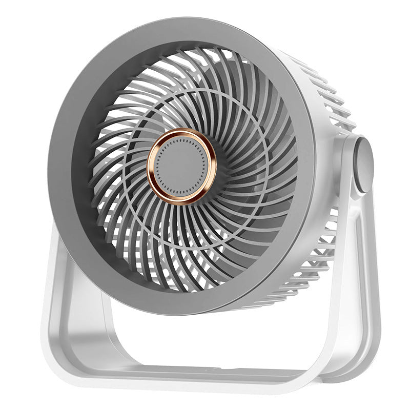 desktop circulation fan multi-functional household fan student dormitory voice digital display hanging neck strong wind wholesale