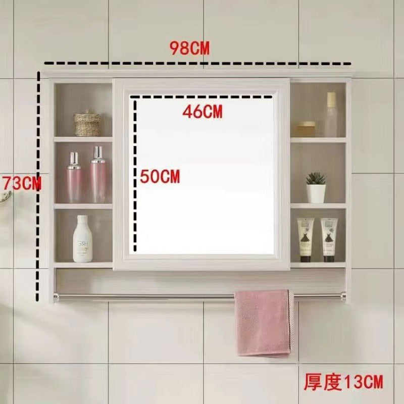 Bathroom Mirror Bathroom Wall-mounted Shelf Mirror Cabinet Bathroom Mirror Cabinet Bathroom Dressing Mirror Wall Mirror Box