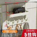 Double-layer storage rack behind the door, strong load-bearing, punch-free wall-mounted clothes hanger, door-mounted clothes and hat storage rack