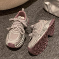 Thick sole heightened dad shoes women's 2026new arrivalspring sports casual shoes best selling petites mesh women's shoes