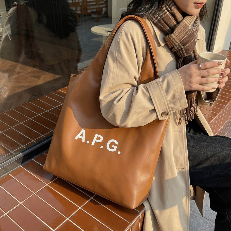 spring style lazy style bag women's bag large capacity easiest for match vegetable basket shoulder bag student class work clothing tote bag