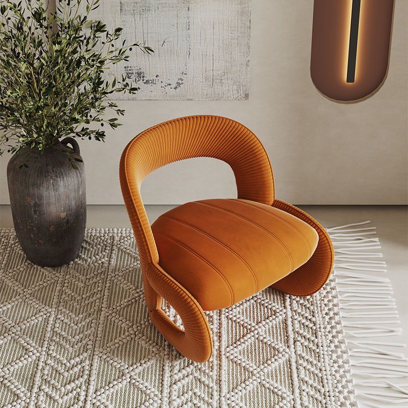 Designer single sofa chair wabi-sabi style homestay apartment leisure backrest bedroom irregular sofa solid wood minimalist