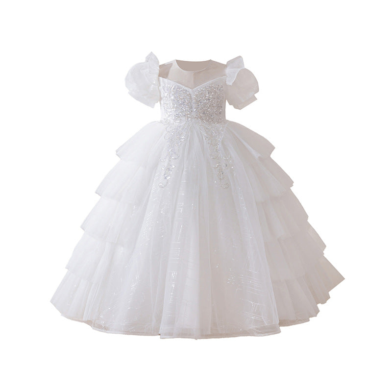 Girls' dresses -  exclusive: long, mesh flower girl dresses, wedding dresses, piano recital outfits, birthday party gowns