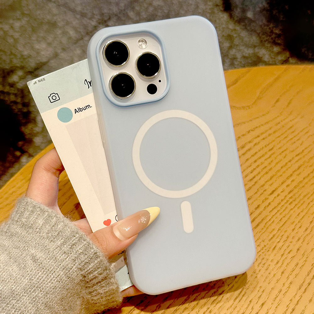 2-in-1 jelly magnetic case for iphone 16 pro max, apple 15 skin-feel matte protective cover for iphone 14