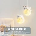 Modern minimalist panda cream style pendant light - three-light luxury dining table, dining room, bedroom cute ambiance pumpkin small pendant lamp