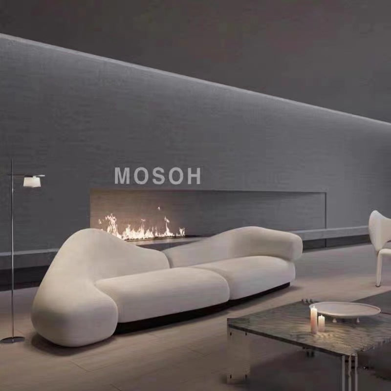 Scandinaviancasual curved fabric creative sofa designer accessible luxury beauty salon store reception special-shaped casual sofa