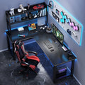 L-shaped corner gaming desk, double computer desk, desktop home student writing desk, minimalist office desk, bedroom corner desk