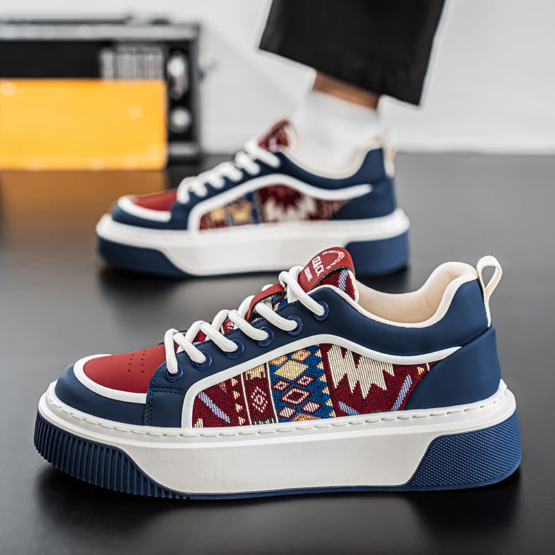 Men's shoes 2026 new korean style trendy athletic casual sneakers chunky sole hot seller ins trendy versatile niche streetwear shoes