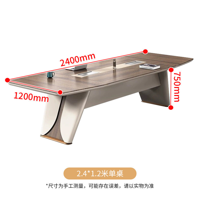 Saint-li conference table - long table, large negotiation table, light luxury training table, conference room oval meeting table