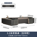 3.2m boss table (including double cabinets)