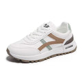 plus size women's shoes spring & fallnew arrival leather sneakers women's korean style flatscasual soft bottom running dad shoes