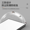 Full spectrum eye protection led linear light fixture - modern minimalist office pendant lamp - ultra-bright shop & commercial ceiling lighting