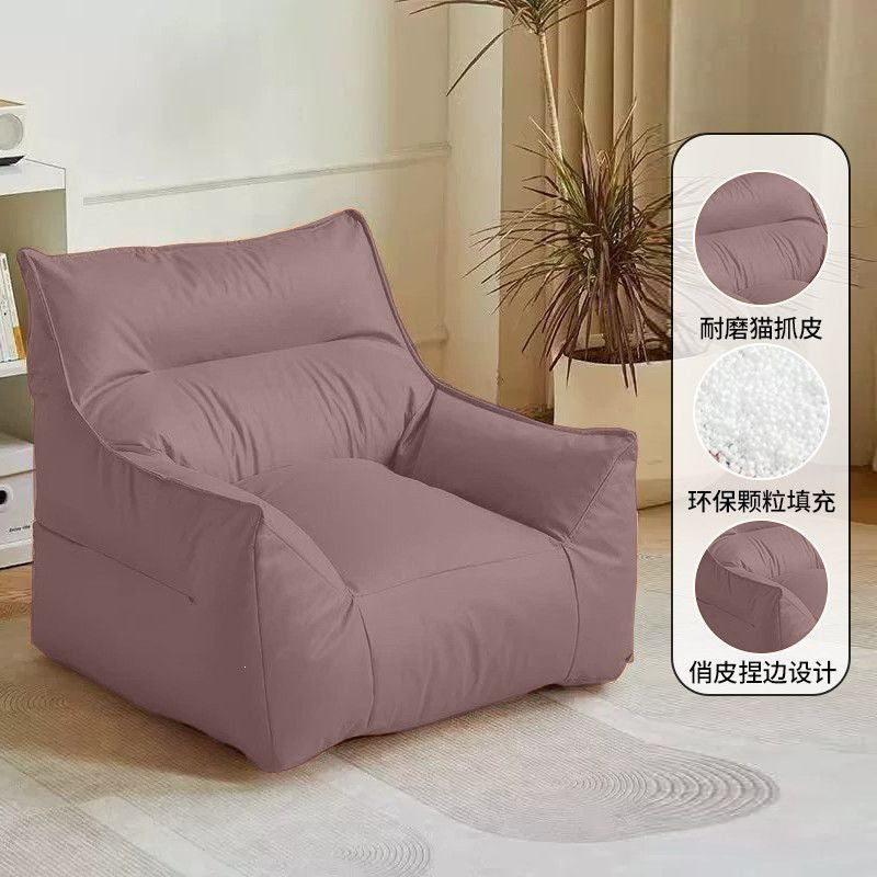 Beanbag lounger - perfect for small spaces, rentals, bedrooms, living rooms, and balconies - single person leisure sofa chair - tatami sofa