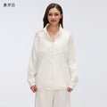 Women's activewear set: mesh panel breathable sun protection long sleeve top & relaxed fit active pants - 2 piece set