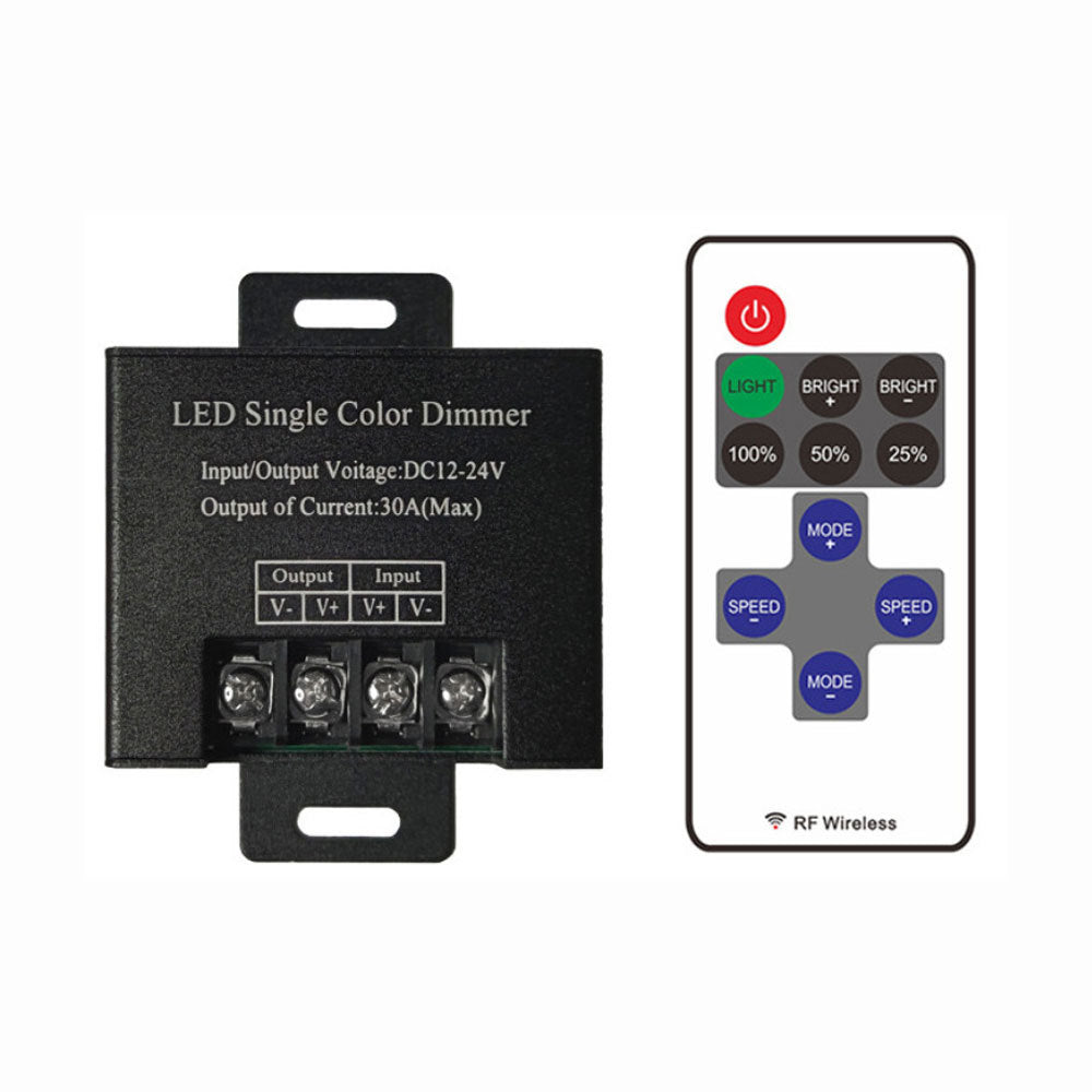 30A knob controller light box sign hard light strip light with brightness dimmer, monochrome stepless iron box toner