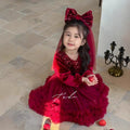 【ready to ship】girls' winter dress  - stylish tulle skirt with sequins, fleece-lined new year's outfit, trendy style