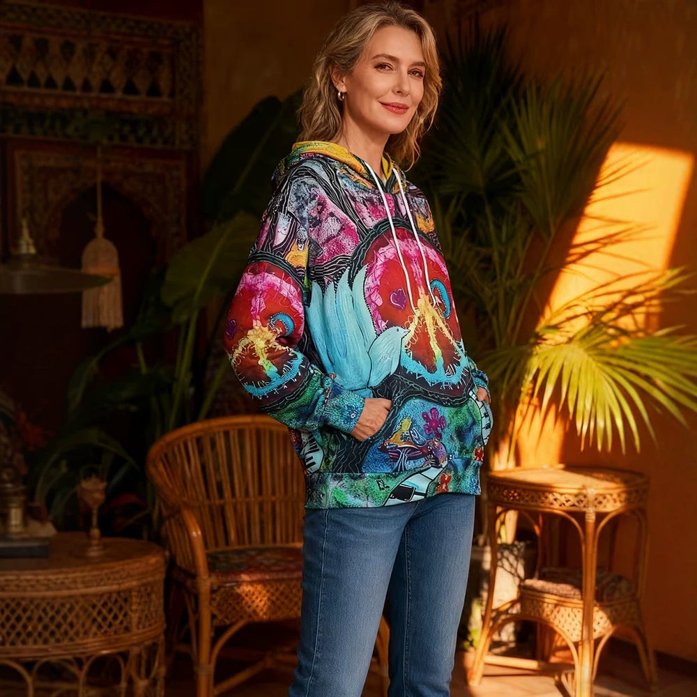 hot-selling women's hoodies, new casual loose long-sleeved hooded sweatshirts, dropshipping available