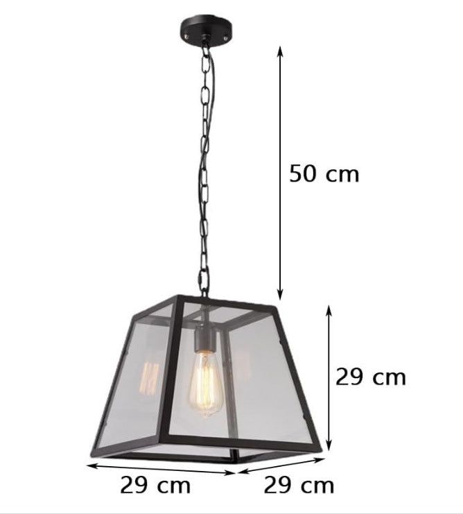 American retro industrial wind chandelier bar bar loft creative personality single head wrought iron lid small restaurant lamp