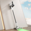 Foldable cordless long-handle roller brush vacuum cleaner - all-in-one sweeping, suction, and mopping system for home use - powerful handheld vacuum for carpets and floors