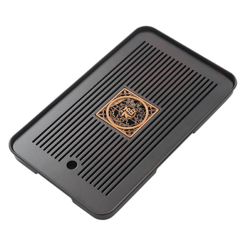 Wholesale small tea tray Household rectangular small drain tray Tea table Water storage dry brewing tea set Tea sea dry brewing table