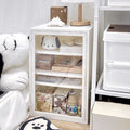 Bedside table for room, simple rental bedroom, household multi-layer bedside cabinet, plastic ins style creative storage rental house