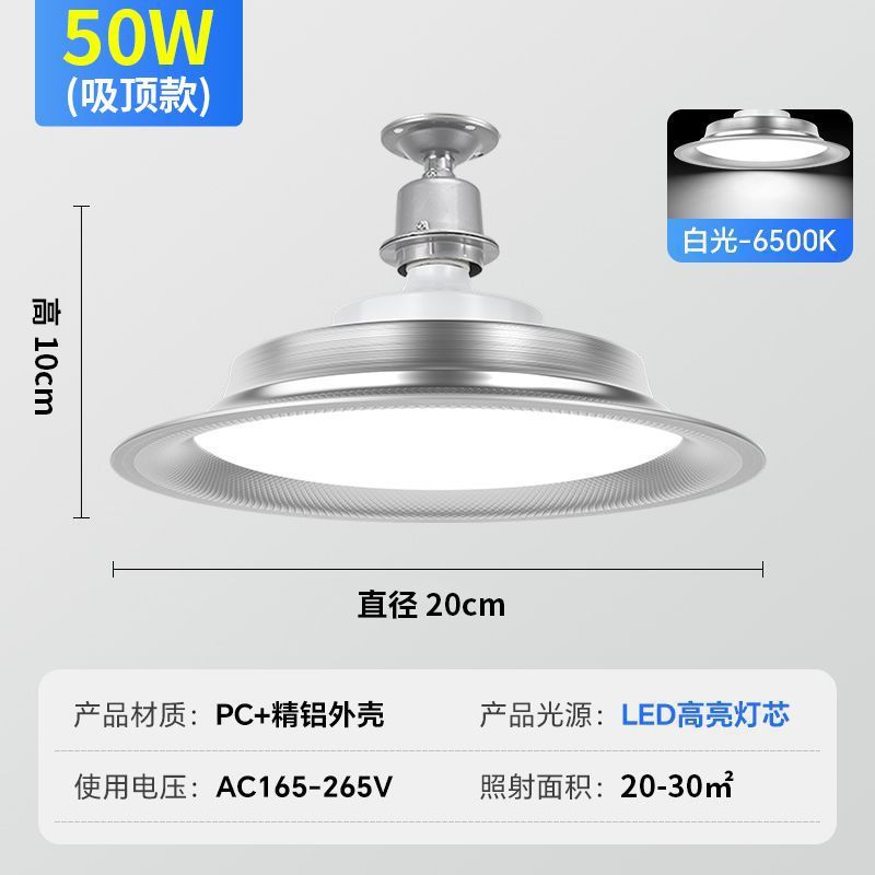 Three-proof led industrial and mining lamp industrial plant chandelier factory workshop stadium lighting warehouse super bright 100w light bulb