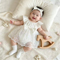 Baby clothes summer princess dress full month celebration outfit little girl chic tulle dress one-year-old baby girl summer clothes