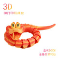 3d printed snake orange 60cm