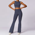 spring barely-there fit yoga set with racerback top, running workout set for women, breathable & quick-drying activewear 8516