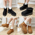 Exportthick sole short snow boots for women new arrivalheight-increasing cotton shoes winterpetitesheattech short boots for women wholesale