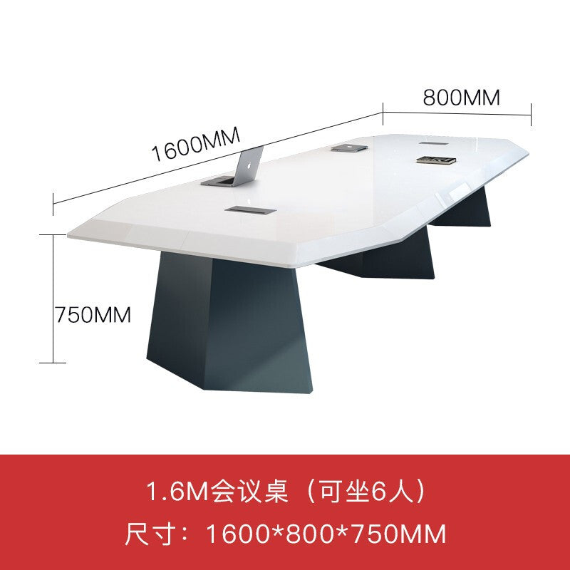 Painted office conference table casual modern large long table training fashion indoor reception high-end accessible luxury furniture table