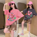 Girls' summer outfit set - new  styles for older girls: trendy summer activewear, popular kids' summer fashion