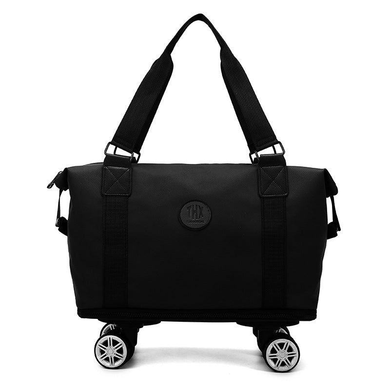 Multifunctional universal wheel travel bag women dry and wet separation fashionable large-capacity luggage bag expandable moving storage bag
