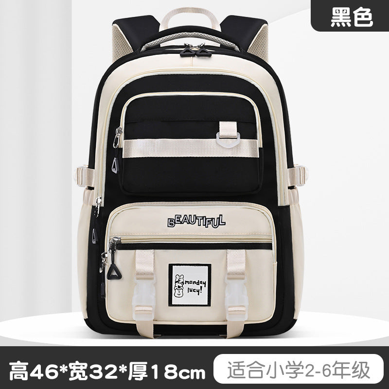 New high-value medium and large versatile student backpack, high school student large-capacity bag, men's and women's lightweight backpack