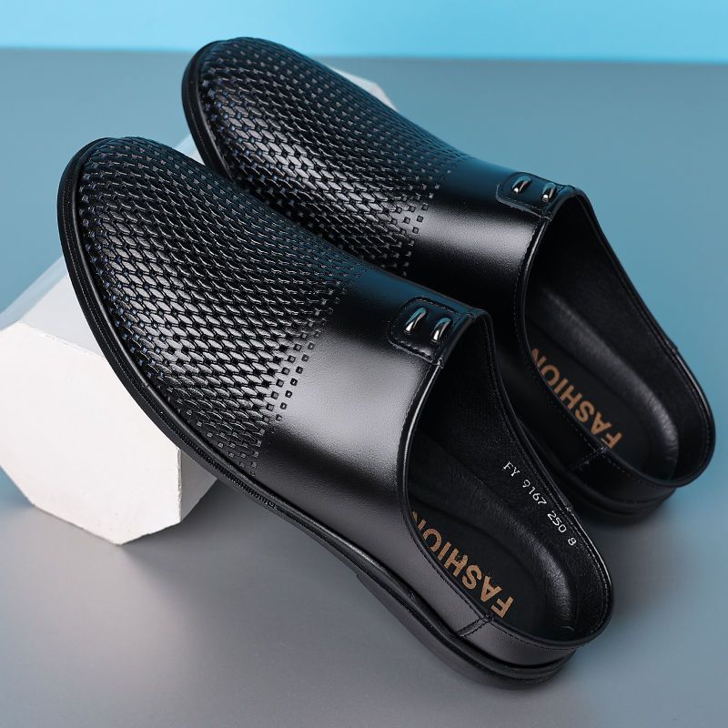 Crocs 2025 summer new men's half slippers outwear casual slip-ons