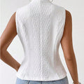 Women's versatile sleeveless blazer vest casual jacket button-up vest top cross-border fashion export vest