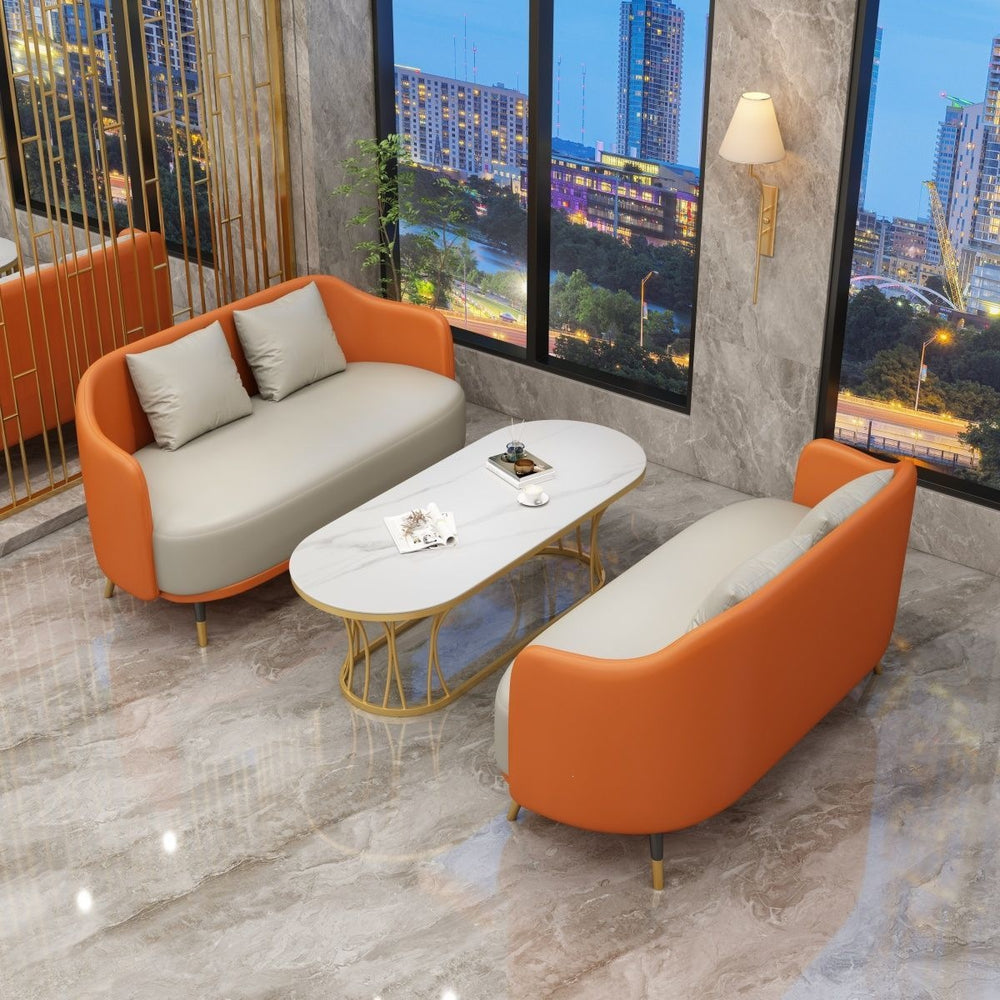 Negotiation table and chair combination sales office reception table and chair shopping mall beauty salon casual single sofa coffee table combination