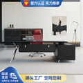 Luxury office desk and chair set - designer executive desk, minimalist ceo desk, manager desk, executive office furniture