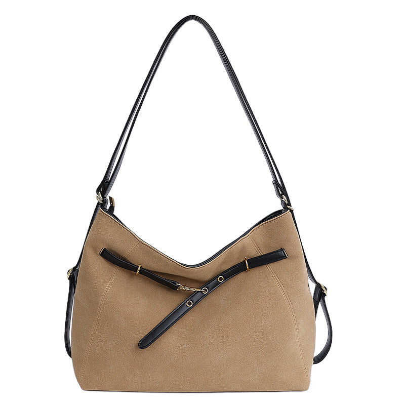 Niche style large capacity easiest for match tote bag shoulder 2025new arrivaltrendyclassy sense work clothing crossbody backpack women's bag