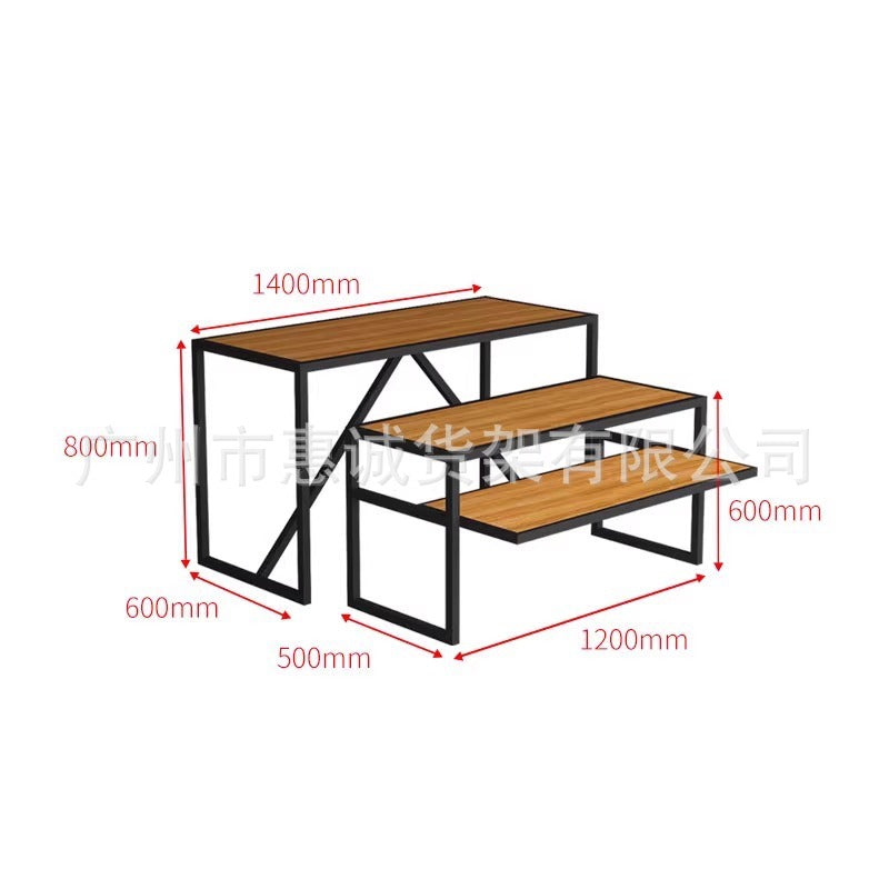 Clothing store display rack men's clothing women's clothing shelf display floor-to-ceiling shoe store shoe rack live broadcast Nakajima wrought iron shelf