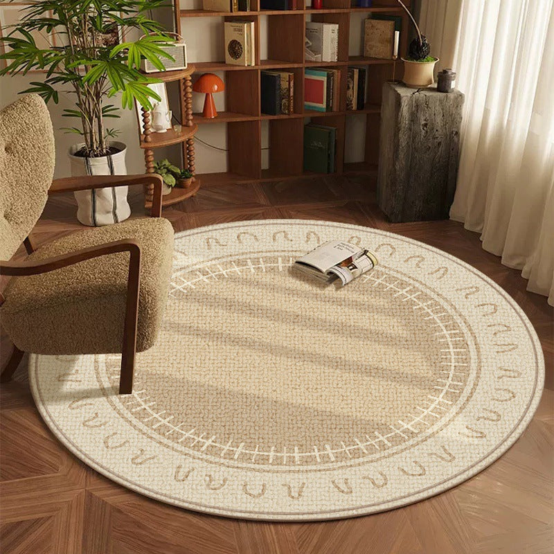 Source factory direct sales European round office carpet living room sofa coffee table blanket study rotating chair cushion rocking chair cushion