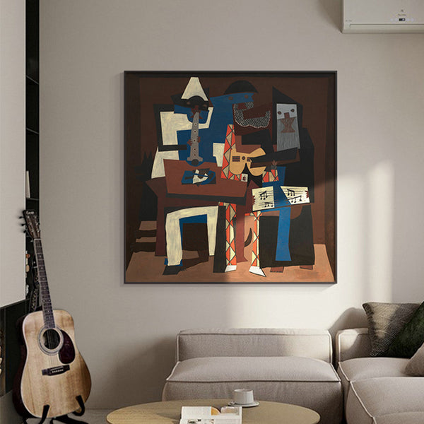 Picasso aluminum alloy living room decorative painting art dining room hanging painting high sense porch decorative painting bedroom mural