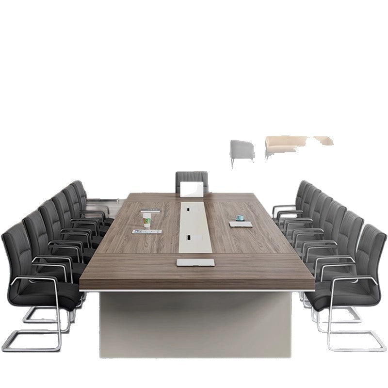 Conference table workstation long table conference room reception desk large conference table minimalist modern table and chair set