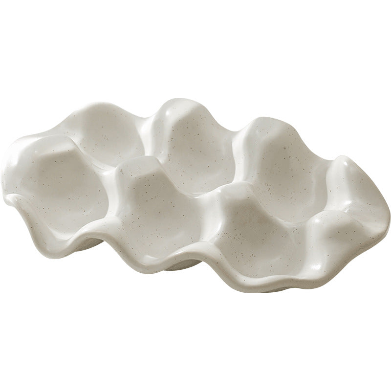 Instagrammable creative photography ceramic props egg tray - trending online style display plate - jewelry storage - high-value tray