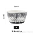 European style minimalist rice bowl, unique household bowl, ceramic creative trendy bowl, moroccan style 4.5inch dessert bowl