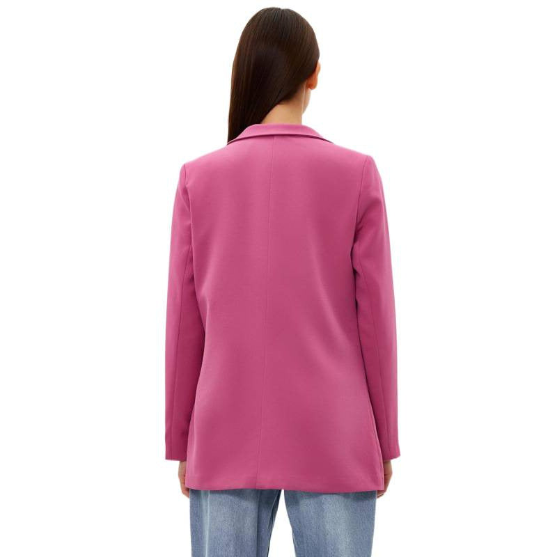 Amazon european and american minimalist casual long-sleeve blazer for women,  spring new arrival, stylish and elegant top