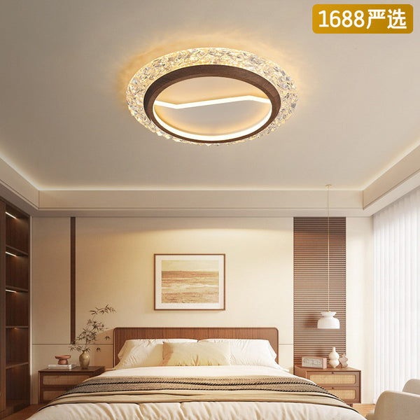 [Strict selection] Light luxury creative romantic French antique main lamp room lamp minimalist crystal eye protection ceiling lamp
